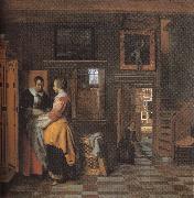 Pieter de Hooch The linen cupboard oil painting on canvas